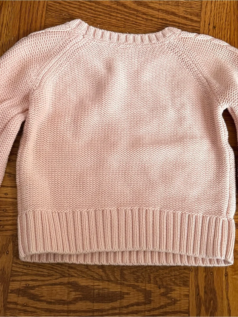 GAP Light Pink Cable Knit Crewneck Sweater